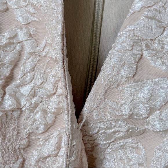 JS Collections Emery Faux Wrap Cocktail Dress - Champagne - Picture 5 of 16